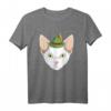 Cornish Rex Cat Oktoberfest T-Shirt mit Bayerischem Hut – Perfekt für Bierfest, Party & Katzenliebhaber
