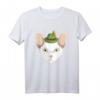 Cornish Rex Cat Oktoberfest T-Shirt mit Bayerischem Hut – Perfekt für Bierfest, Party & Katzenliebhaber