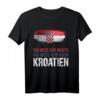 Ich muss gar nichts ich muss nur nach Kroatien T-Shirt – Geschenkidee für Kroatien-Fans, Reisende & Urlauber in Zagreb