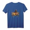 Damen Chocolate Labrador Retriever T-Shirt mit Hund in Landwagen, Sonnenblumen & Kürbissen – Stylisches Geschenk für Hundeliebhaberinnen