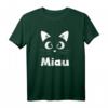 Miau - Lustiges Katzen T-Shirt für Katzenliebhaber & Tierfreunde | Geschenkidee für Geburtstag & Weihnachten