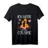 Kinder Bald Cousine Giraffen T-Shirt - Ich werde große Cousine 2024 Geschenk für zukünftige Cousine