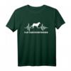 Flat Coated Retriever Puls T-Shirt – Hundeliebhaber Geschenk für Fans & Hundebesitzer mit Herzschlag-Design