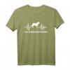 Flat Coated Retriever Puls T-Shirt – Hundeliebhaber Geschenk für Fans & Hundebesitzer mit Herzschlag-Design