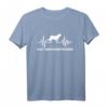 Flat Coated Retriever Puls T-Shirt – Hundeliebhaber Geschenk für Fans & Hundebesitzer mit Herzschlag-Design