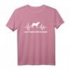 Flat Coated Retriever Puls T-Shirt – Hundeliebhaber Geschenk für Fans & Hundebesitzer mit Herzschlag-Design