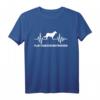 Flat Coated Retriever Puls T-Shirt – Hundeliebhaber Geschenk für Fans & Hundebesitzer mit Herzschlag-Design