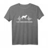 Flat Coated Retriever Puls T-Shirt – Hundeliebhaber Geschenk für Fans & Hundebesitzer mit Herzschlag-Design