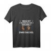 Damen T-Shirt: Was ist besser als ein Dackel - Zwei Dackel V-Ausschnitt, lustiges Hundespruch Geschenk für Hundeliebhaber