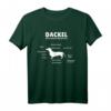Lustiges Anatomie des Hundes Kurzhaardackel T-Shirt – Witziges Geschenk für Dackelliebhaber, Züchter & Hundetrainer