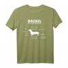 Lustiges Anatomie des Hundes Kurzhaardackel T-Shirt – Witziges Geschenk für Dackelliebhaber, Züchter & Hundetrainer