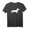 Dackel T-Shirt für Hundeliebhaber - Klassisch geschnitten, doppelt genähter Saum, ideales Geschenk für Hundebesitzer