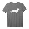 Dackel T-Shirt für Hundeliebhaber - Klassisch geschnitten, doppelt genähter Saum, ideales Geschenk für Hundebesitzer