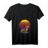 Damen Retro-Dachshund-Silhouette-Geschenke T-Shirt mit V-Ausschnitt – Perfektes Geschenk für Hundeliebhaber & Dackelbesitzer zum Geburtstag