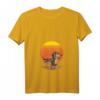 Damen Retro-Dachshund-Silhouette-Geschenke T-Shirt mit V-Ausschnitt – Perfektes Geschenk für Hundeliebhaber & Dackelbesitzer zum Geburtstag