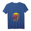 Damen Retro-Dachshund-Silhouette-Geschenke T-Shirt mit V-Ausschnitt – Perfektes Geschenk für Hundeliebhaber & Dackelbesitzer zum Geburtstag