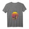 Damen Retro-Dachshund-Silhouette-Geschenke T-Shirt mit V-Ausschnitt – Perfektes Geschenk für Hundeliebhaber & Dackelbesitzer zum Geburtstag
