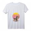 Damen Retro-Dachshund-Silhouette-Geschenke T-Shirt mit V-Ausschnitt – Perfektes Geschenk für Hundeliebhaber & Dackelbesitzer zum Geburtstag