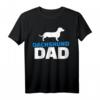 Dackel Papa T-Shirt für Hundeliebhaber und Väter – Klassisch geschnitten, doppelt genähter Saum, perfektes Geschenk für Hundebesitzer