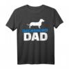 Dackel Papa T-Shirt für Hundeliebhaber und Väter – Klassisch geschnitten, doppelt genähter Saum, perfektes Geschenk für Hundebesitzer
