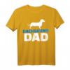 Dackel Papa T-Shirt für Hundeliebhaber und Väter – Klassisch geschnitten, doppelt genähter Saum, perfektes Geschenk für Hundebesitzer