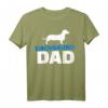 Dackel Papa T-Shirt für Hundeliebhaber und Väter – Klassisch geschnitten, doppelt genähter Saum, perfektes Geschenk für Hundebesitzer