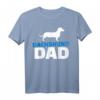 Dackel Papa T-Shirt für Hundeliebhaber und Väter – Klassisch geschnitten, doppelt genähter Saum, perfektes Geschenk für Hundebesitzer