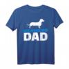 Dackel Papa T-Shirt für Hundeliebhaber und Väter – Klassisch geschnitten, doppelt genähter Saum, perfektes Geschenk für Hundebesitzer