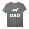 Dackel Papa T-Shirt für Hundeliebhaber und Väter – Klassisch geschnitten, doppelt genähter Saum, perfektes Geschenk für Hundebesitzer