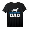 Dackel Papa T-Shirt für Hundebesitzer und Väter – Klassisch geschnitten, doppelt genähter Saum