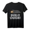 Offizielles Hund Dackel Schlafshirt & Pyjama – Lustiges Geschenk für Langschläfer, Morgenmuffel & Nachteulen, Damen & Herren