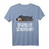 Offizielles Hund Dackel Schlafshirt & Pyjama – Lustiges Geschenk für Langschläfer, Morgenmuffel & Nachteulen, Damen & Herren