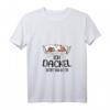Dackel Offizielles Schlaf T-Shirt mit V-Ausschnitt – Lustiges Hundemotiv für Hundeliebhaber, Hundetrainer & als Geschenk zum Geburtstag oder Weihnachten