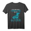 Dackel T-Shirt mit Glitzer Design – Humorvolles Hundebesitzer-Shirt für Dackel-Liebhaber