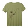 Dackel Pusteblume liebt Hund Muttertags T-Shirt - Lustiges und Niedliches Hund Mama Shirt für Hunde- & Dackel-Liebhaberinnen