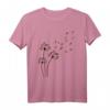 Dackel Pusteblume liebt Hund Muttertags T-Shirt - Lustiges und Niedliches Hund Mama Shirt für Hunde- & Dackel-Liebhaberinnen
