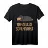 Offizielles Schlafshirt Pyjama Hund Dackel - Lustiges Geschenk für Langschläfer, Morgenmuffel & Nachteulen, Damen & Herren