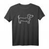 Dackel T-Shirt für Hundeliebhaber - Klassisch geschnitten, doppelt genähter Saum, ideales Geschenk für Hundebesitzer