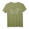 Dackel T-Shirt für Hundeliebhaber - Klassisch geschnitten, doppelt genähter Saum, ideales Geschenk für Hundebesitzer