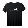 Dackel EKG Herzschlag T-Shirt – Trendiges Hundemotiv für Dackelliebhaber, Herrchen & Frauchen, Züchter & Hundeliebhaber