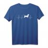 Dackel EKG Herzschlag T-Shirt – Trendiges Hundemotiv für Dackelliebhaber, Herrchen & Frauchen, Züchter & Hundeliebhaber