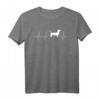 Dackel EKG Herzschlag T-Shirt – Trendiges Hundemotiv für Dackelliebhaber, Herrchen & Frauchen, Züchter & Hundeliebhaber