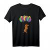 Dackel Hund Luftballons T-Shirt - Lustiges Geschenk für Hunde- und Tierliebhaber zu Geburtstag, Weihnachten & besonderen Anlässen