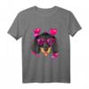 Dackel Valentinstag T-Shirt für Hunde-Liebhaber - Lustiges Herz-Design, perfektes Geschenk für Hundebesitzer & Paare