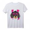 Dackel Valentinstag T-Shirt für Hunde-Liebhaber - Lustiges Herz-Design, perfektes Geschenk für Hundebesitzer & Paare