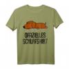 Offizielles Schlafshirt Pyjama Hund Dackel – Lustiges Geschenk für Nachteulen, Morgenmuffel & Langschläfer, Damen und Herren