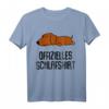 Offizielles Schlafshirt Pyjama Hund Dackel – Lustiges Geschenk für Nachteulen, Morgenmuffel & Langschläfer, Damen und Herren