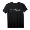EKG Herzschlag Dachshund Dackel Teckel T-Shirt für Hundebesitzer & Hundeliebhaber – Perfektes Geschenk für Herrchen, Frauchen & Züchter
