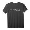 EKG Herzschlag Dachshund Dackel Teckel T-Shirt für Hundebesitzer & Hundeliebhaber – Perfektes Geschenk für Herrchen, Frauchen & Züchter