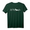 EKG Herzschlag Dachshund Dackel Teckel T-Shirt für Hundebesitzer & Hundeliebhaber – Perfektes Geschenk für Herrchen, Frauchen & Züchter